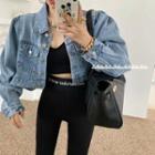 Denim Loose-fit Long-sleeve Jacket