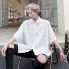 Short-sleeve Beaded Shirt