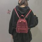Velvet Zip Backpack
