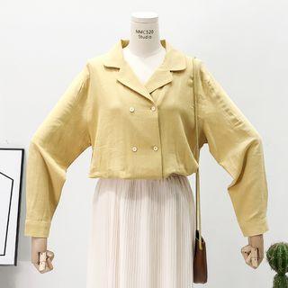 Double-breasted Linen Shirt