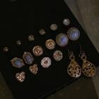 Set: Retro Alloy Earring (assorted Designs) Set Earring - D11a - One Size