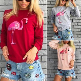 Printed Crewneck Sweatshirt