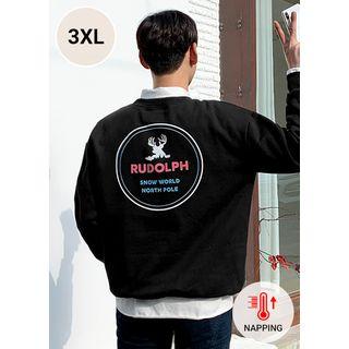 Rudolph Printed Fleece-lined Sweatshirt