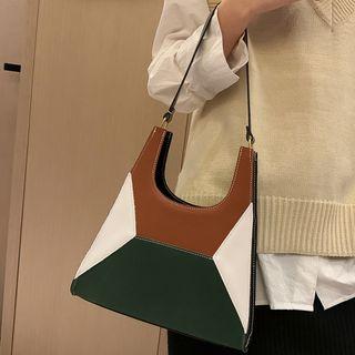 Color Block  Shoulder Bag