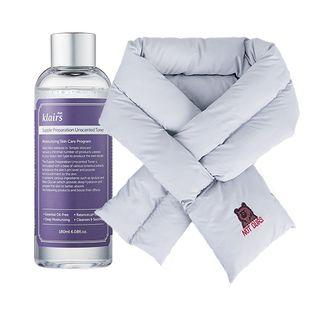 Dear, Klairs - Stay Warm Scarf Set (grey) [dear, Klairs X Not Ours Edition] 2pcs