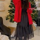 Organza Overlay Skirt
