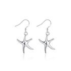 Simple Fashion Star Earrings Silver - One Size