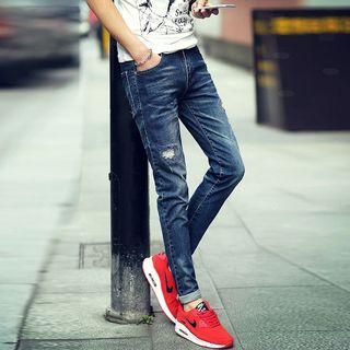Slim Fit Ripped Jeans