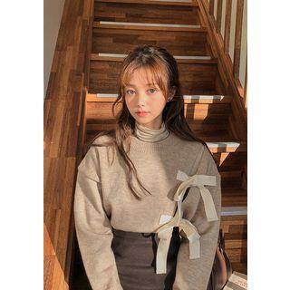 Beribboned Cutaway Sweater