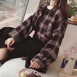 Set: Plaid Jacket + Strappy Midi Dress