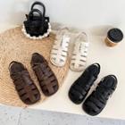 Lace-up Perforated Sandals