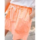 Piped Wide-leg Sweatshorts