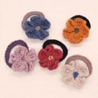 Knit Floral Hair Tie