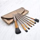 Set Of 7: Makeup Brush K62gd - 7 Pcs - Gold - One Size
