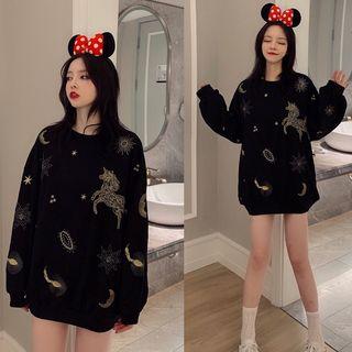 Horse & Star Embroidered Pullover