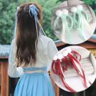 Retro Bobble Ribbon Bow Hair Clip