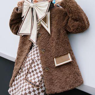 Long-sleeve Bow Fleece Jacket