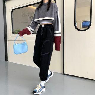 Cropped Sweater / Harem Pants