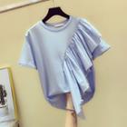 Frill Panel Short-sleeve Top