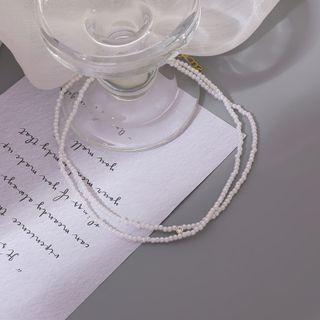 Pearl Clavicle Necklace As Shown In Figure - One Size