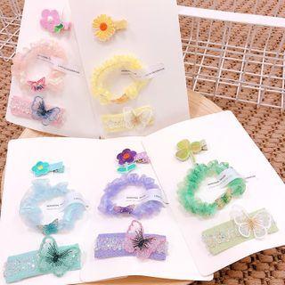 Set: Planet / Butterfly Hair Clip / Scrunchie (assorted Designs)