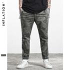 Zipper-hem Camo Jogger Pants