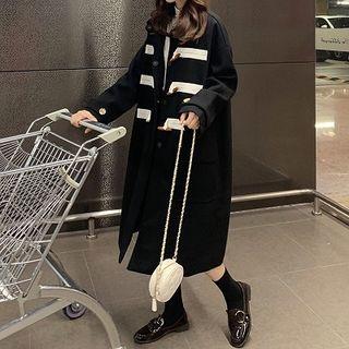 Paneled Long Toggle Coat