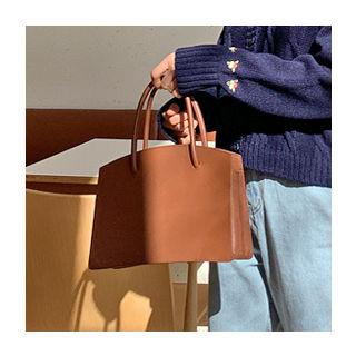 Multi-section Cowhide Tote