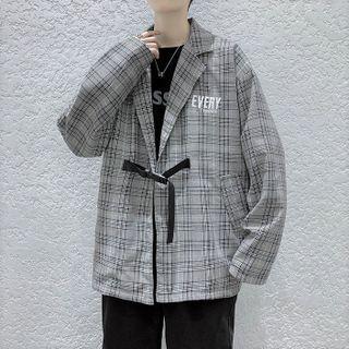 Buckled Plaid Shirt