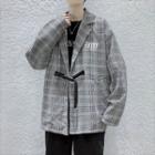 Buckled Plaid Shirt