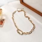 Chunky Chain Necklace 1 Pc - Necklace - Gold - One Size