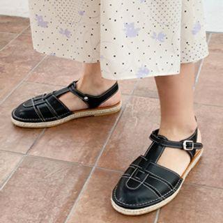T-strap Espadrille Sandals