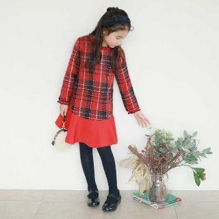 Family Matching Plaid Ruffle-hem Tunic