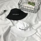 Embroidery Bucket Hat White - M - Head Circumference: 56-58