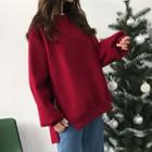 Tie-side Sweatshirt Dark Red - One Size