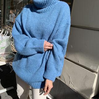 Turtleneck Alpaca Blend Sweater