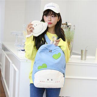 Set Of 2: Cartoon Backpack + Coin Purse