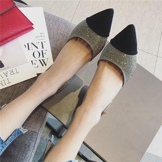 Glitter Panel High-heel Sandals