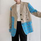 Check Panel Loose-fit Blazer