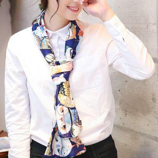 Owl-print Light Scarf