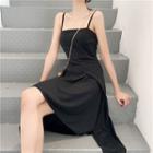 Irregular Slim-fit Sleeveless Dress