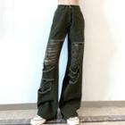 Distressed Loose-fit Straight Leg Jeans