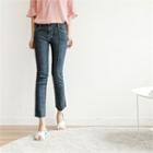 Seam-front Straight-cut Jeans
