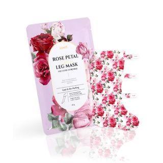Petitfee - Rose Petal Satin Leg Mask 1 Pair