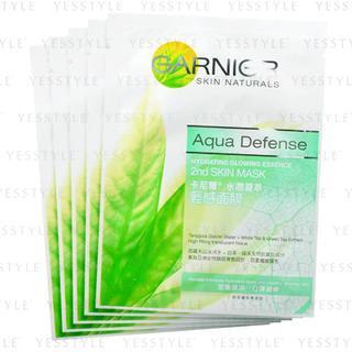 Garnier - Aqua Defense Hydrating Glowing Essence 2nd Skin Mask (green) 19ml X 5 Sheets