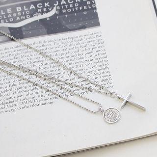 Layered Metallic Chain Necklace