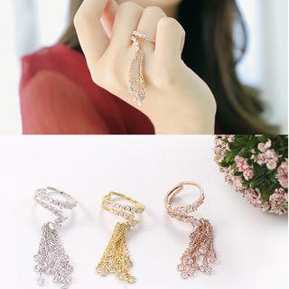Tasseled Open Ring