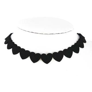 Flannel Heart Choker As Shown In Figure - One Size