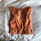Slit-side Loose-fit T-shirt Orange - One Size