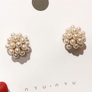 Faux Pearl Earring Pearl Earrings - One Size